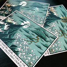 Load image into Gallery viewer, The Forces - Gold Foil Print